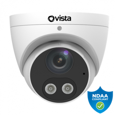 Vista VIP-T5MP40IRWLM 5MP 4.0mm IR&LED NDAA Complient IP Turret Camera